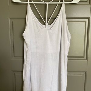 White Strappy Tank Top